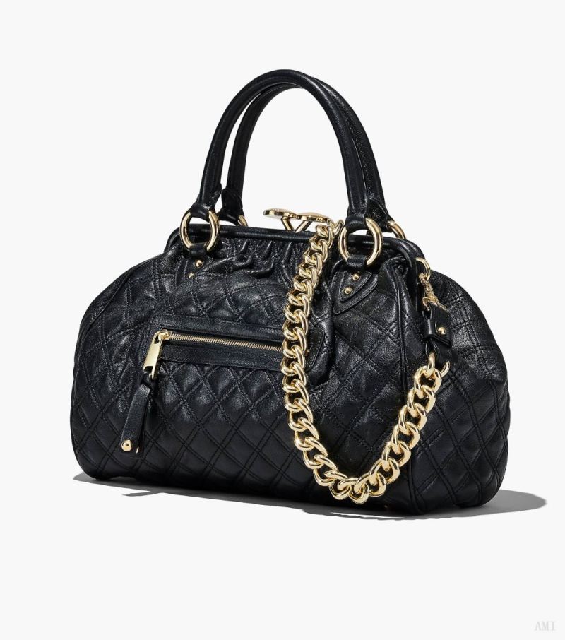 Marc Jacobs | Re-Edition Quilted Leather Stam Bag - Black