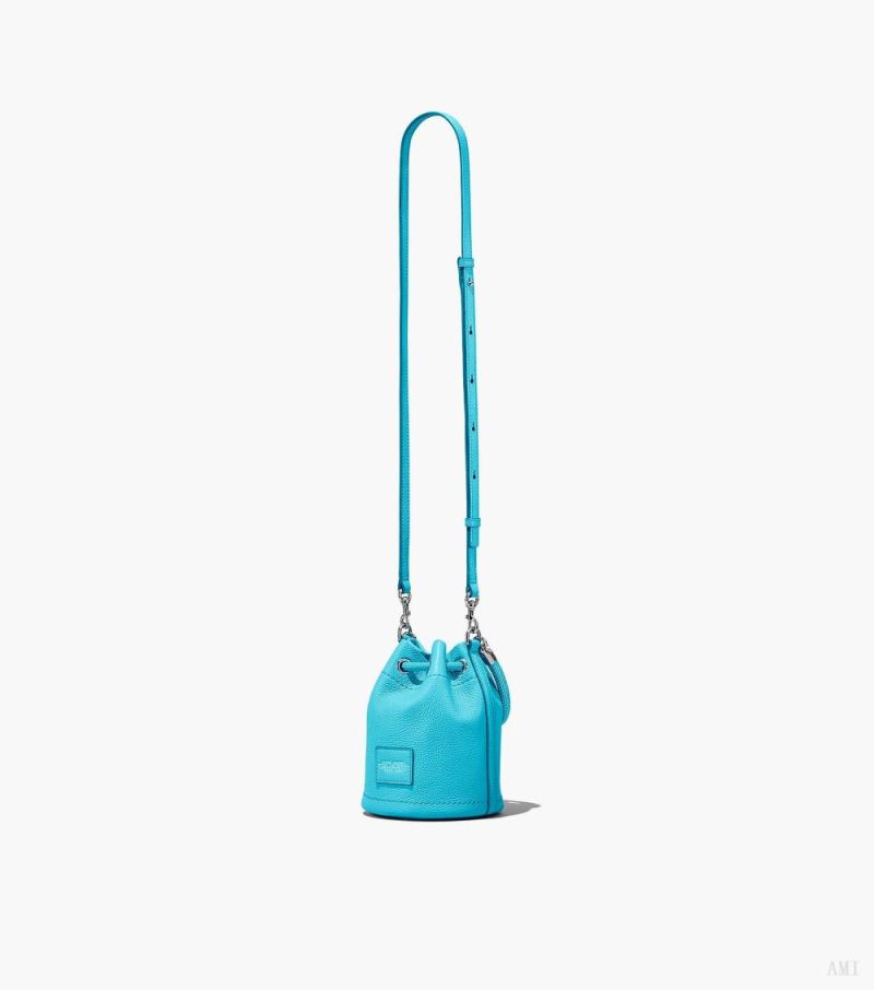 Marc Jacobs | The Leather Mini Bucket Bag - Pool