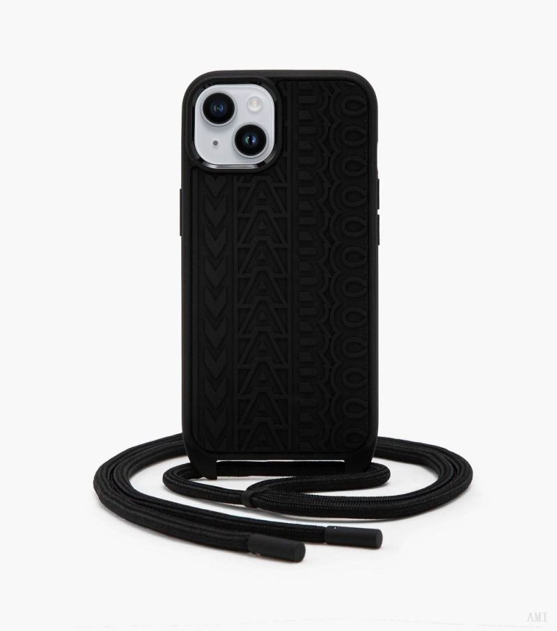 Marc Jacobs | The Monogram Iphone 14 Crossbody Case - Black - Click Image to Close