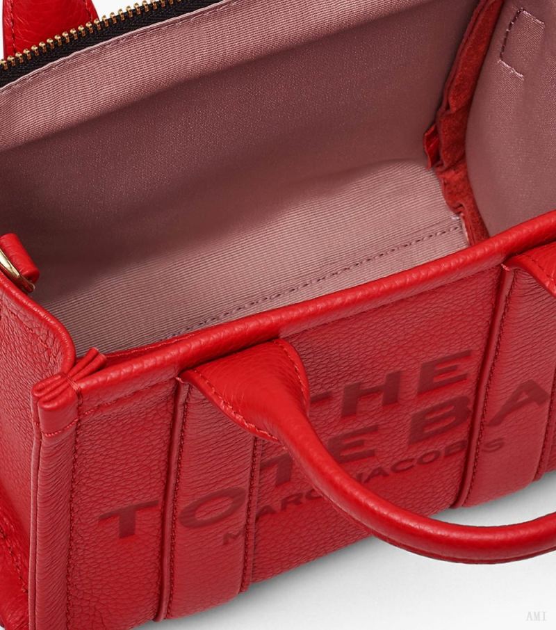 Marc Jacobs | The Leather Mini Tote Bag - True Red