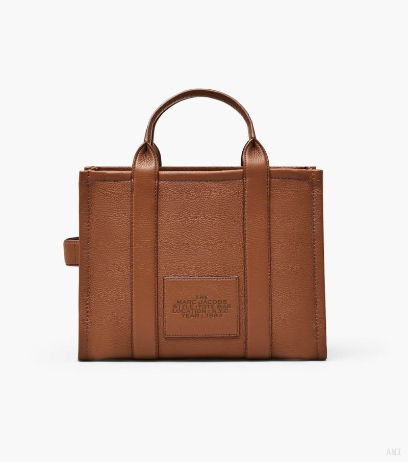 Marc Jacobs | The Leather Medium Tote Bag - Argan Oil