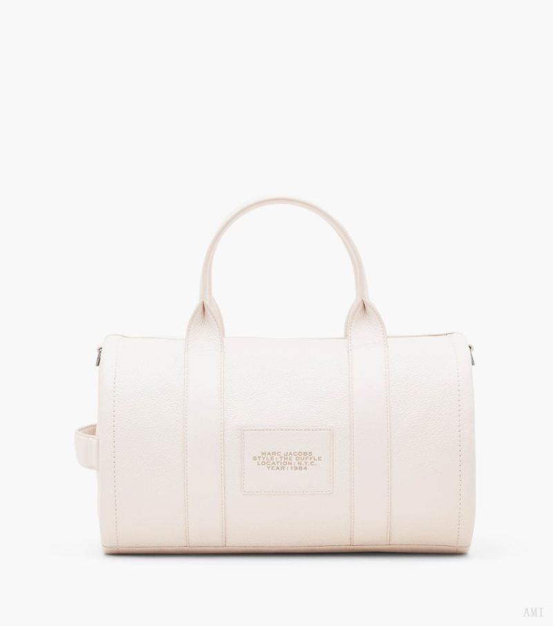 Marc Jacobs | The Leather Large Duffle Bag - Cotton/Silver