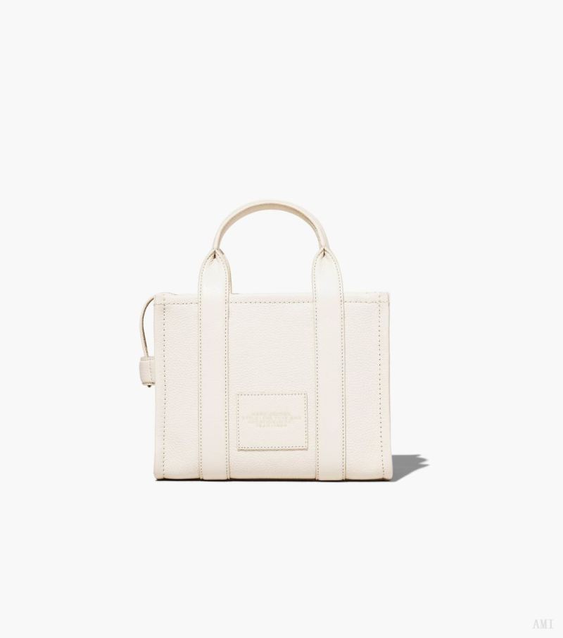 Marc Jacobs | The Leather Small Tote Bag - Cotton/Silver