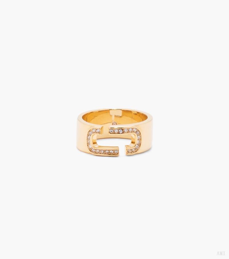 Marc Jacobs | The J Marc Crystal Ring - Gold/Crystal