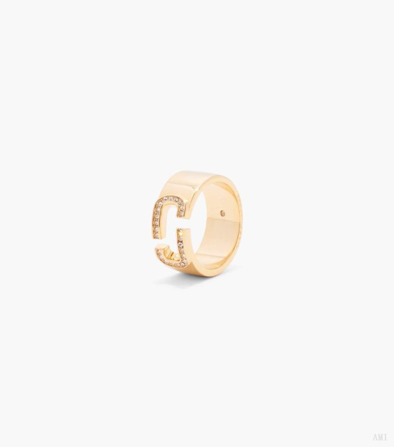 Marc Jacobs | The J Marc Crystal Ring - Gold/Crystal