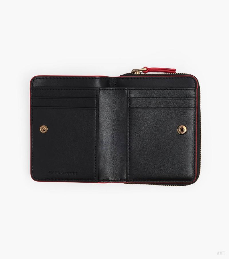 Marc Jacobs | The Leather Mini Compact Wallet - True Red