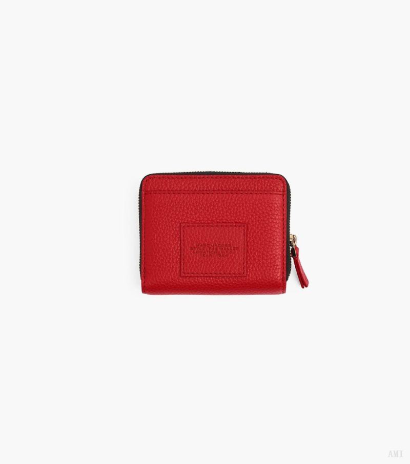 Marc Jacobs | The Leather Mini Compact Wallet - True Red