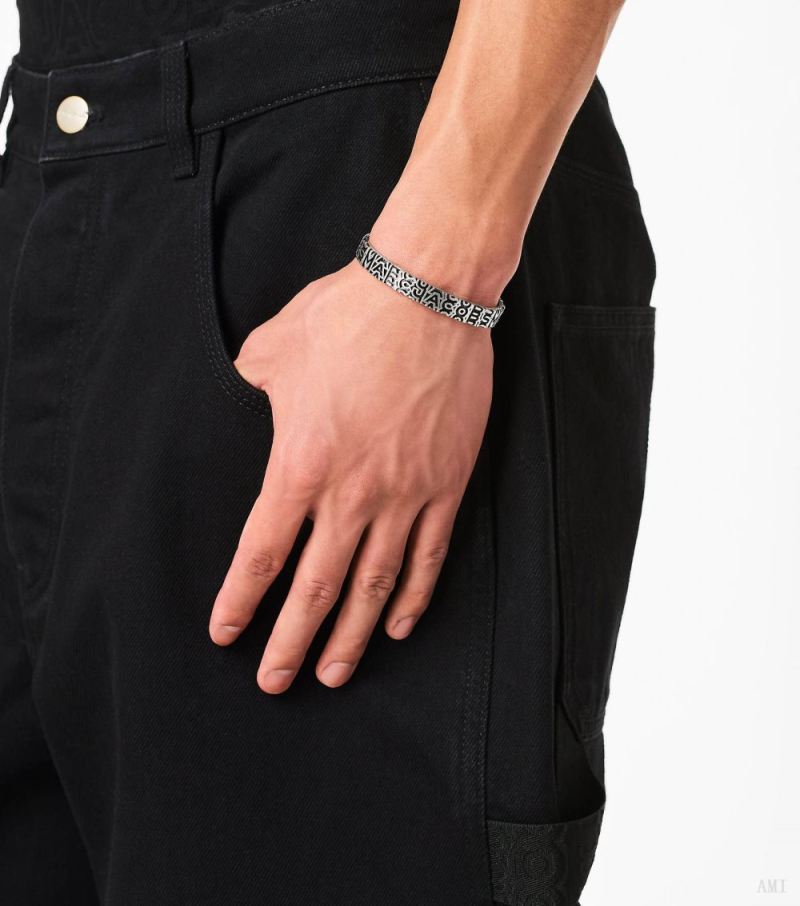 Marc Jacobs | The Monogram Engraved Bracelet - Aged Silver