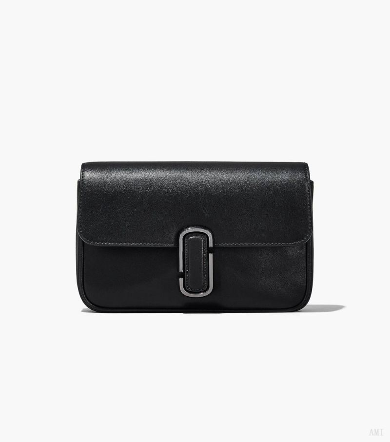 Marc Jacobs | The J Marc Soft Shoulder Bag - Black/Gunmetal