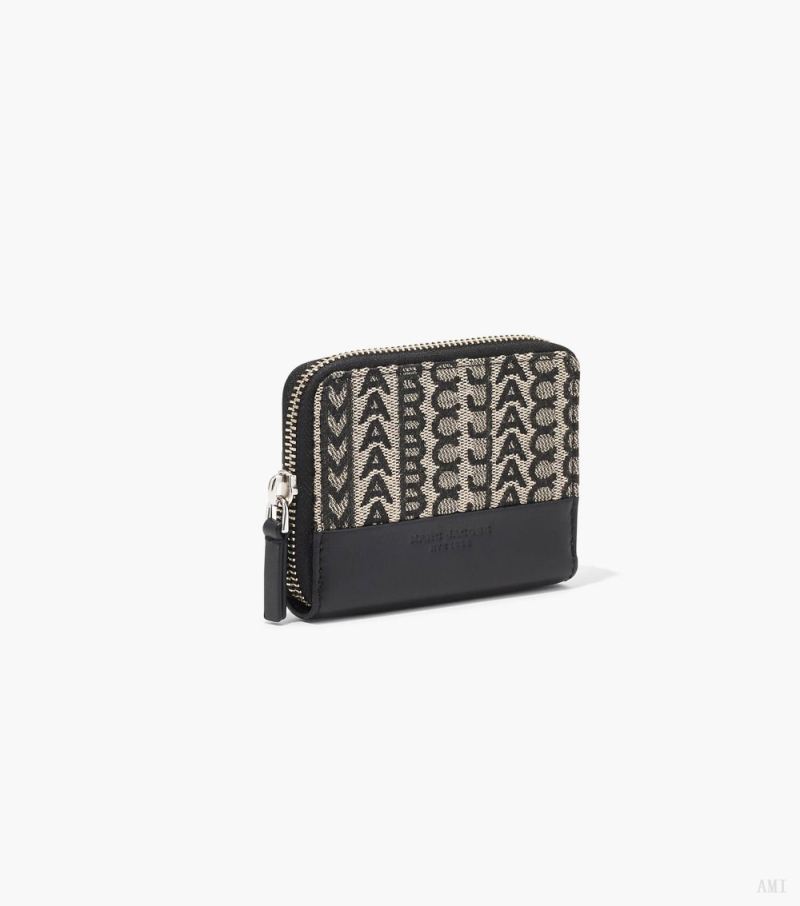 Marc Jacobs | The Monogram Zip Around Wallet - Beige Multi