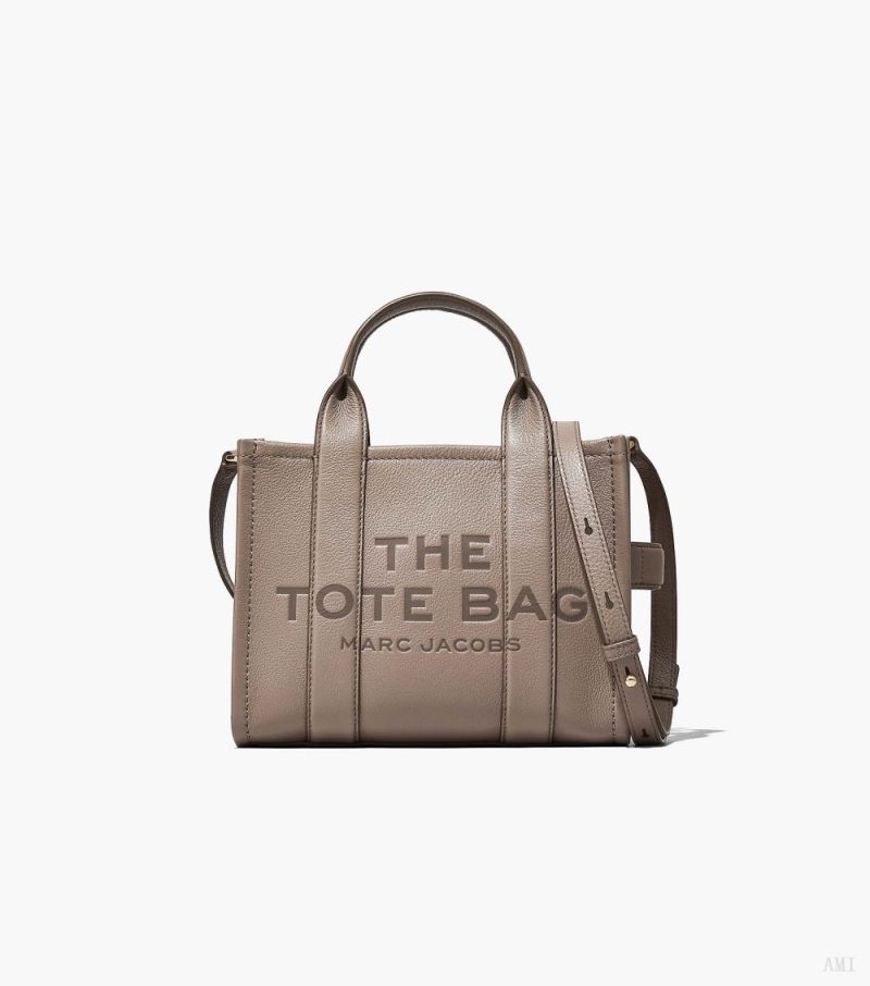 Marc Jacobs | The Leather Small Tote Bag - Cement