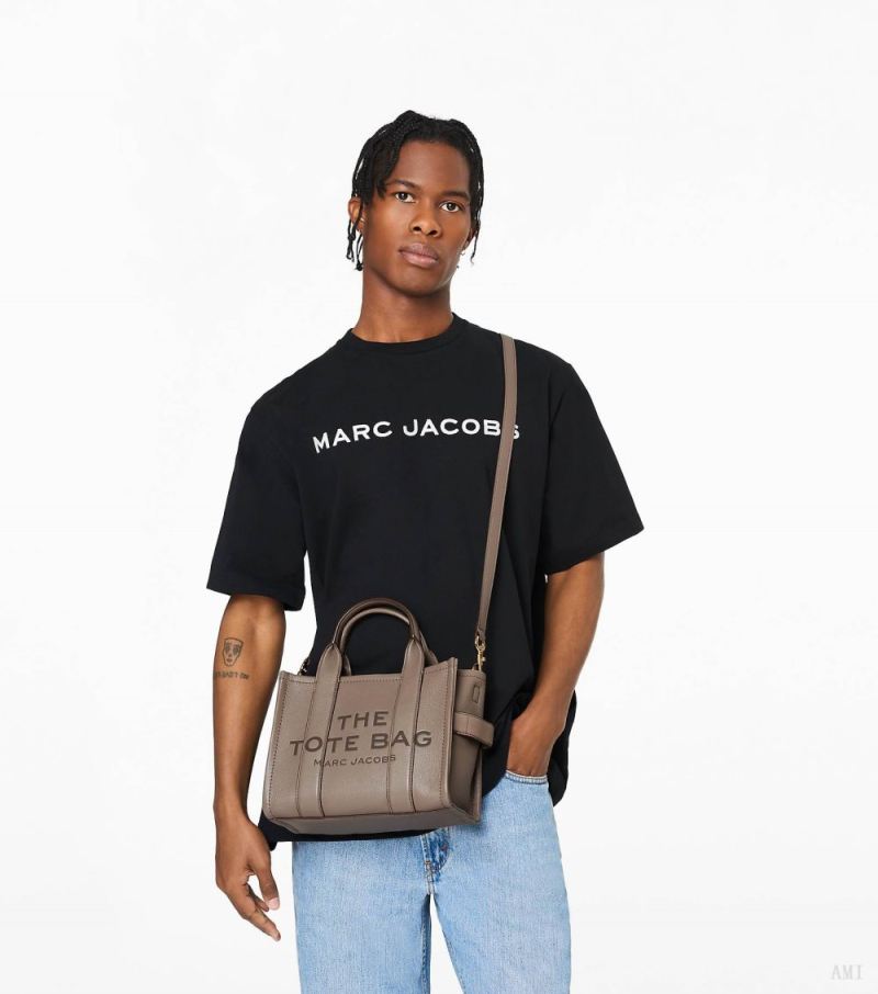 Marc Jacobs | The Leather Small Tote Bag - Cement