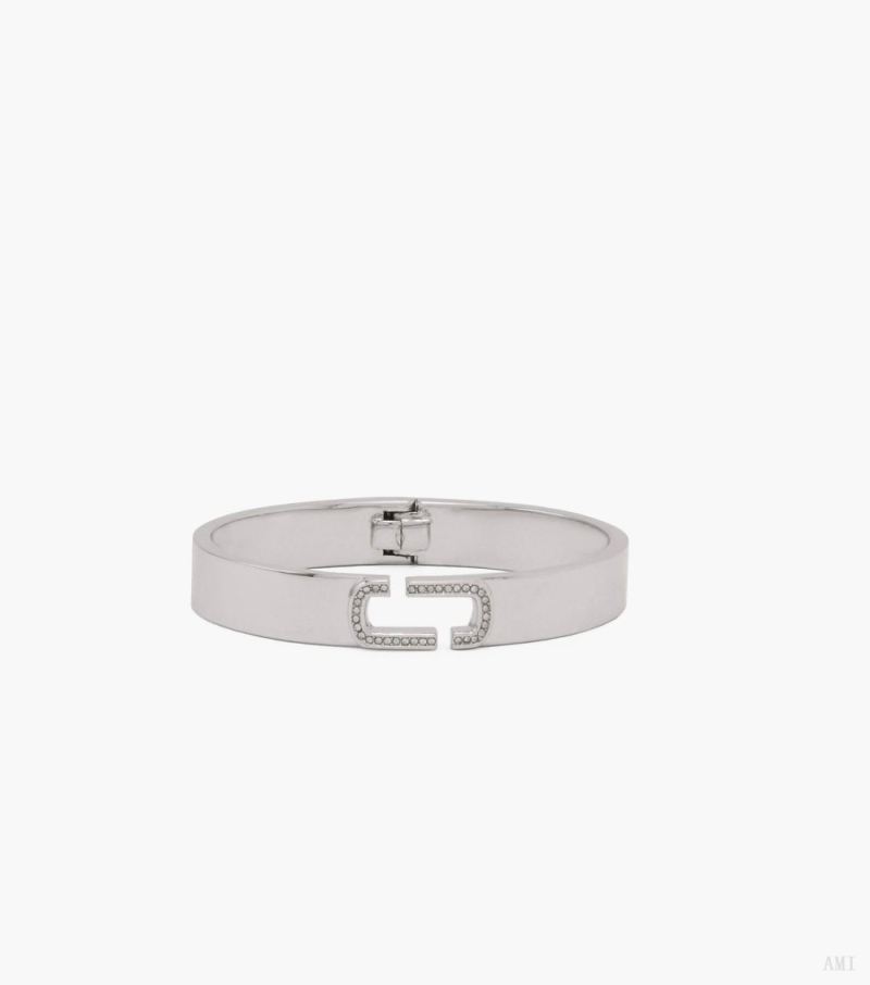 Marc Jacobs | The J Marc Crystal Bangle - Crystal/Silver