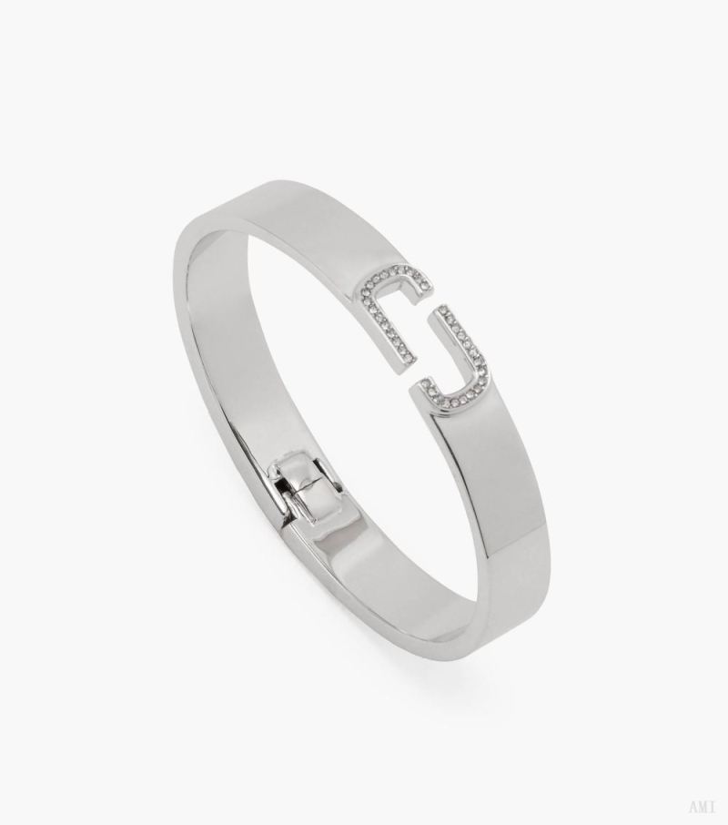 Marc Jacobs | The J Marc Crystal Bangle - Crystal/Silver