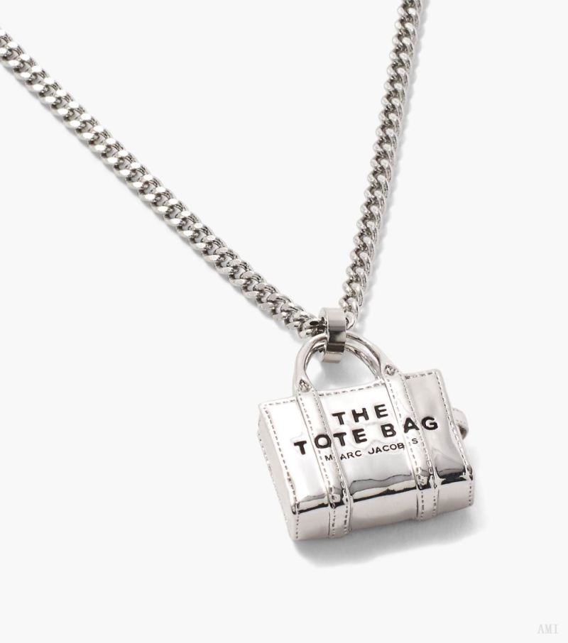 Marc Jacobs | The Tote Bag Necklace - Light Antique Silver