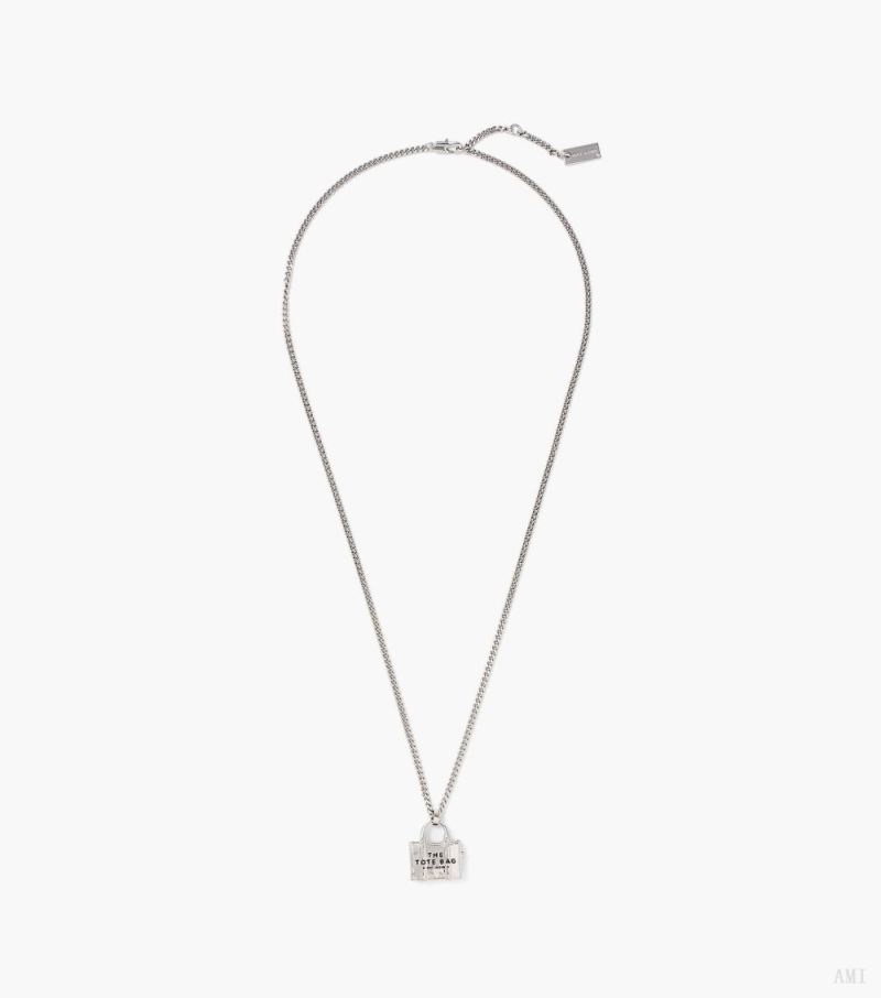 Marc Jacobs | The Tote Bag Necklace - Light Antique Silver