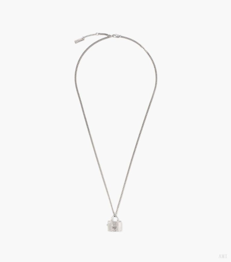 Marc Jacobs | The Tote Bag Necklace - Light Antique Silver