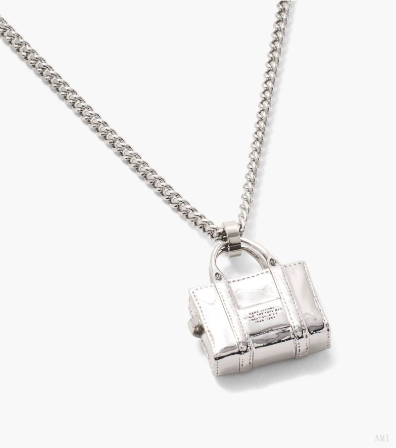 Marc Jacobs | The Tote Bag Necklace - Light Antique Silver