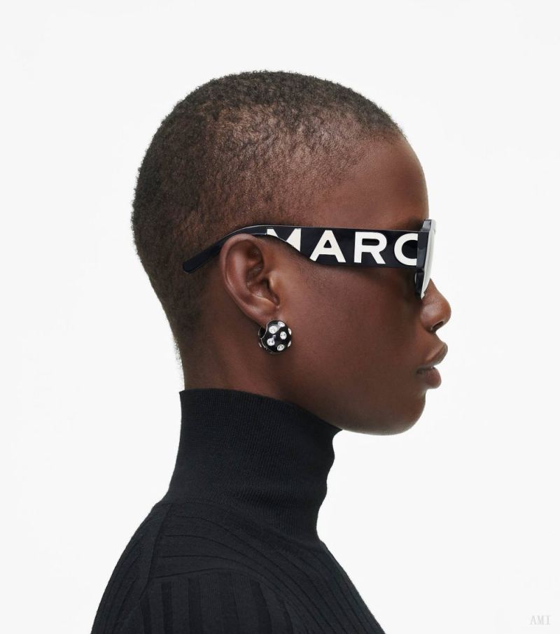 Marc Jacobs | The Marc Jacobs Square Sunglasses - Black/White