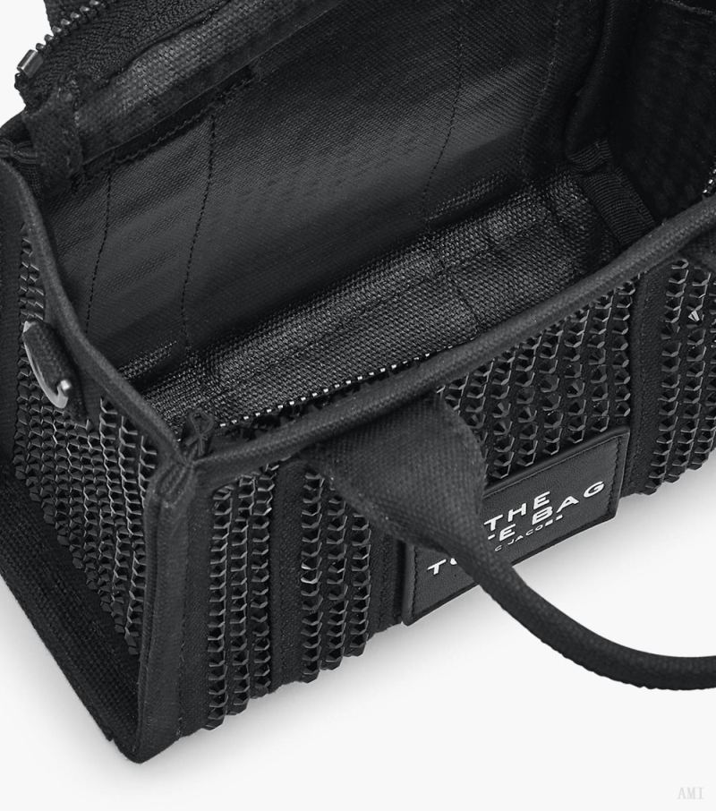 Marc Jacobs | The Crystal Canvas Mini Tote Bag - Black Crystal