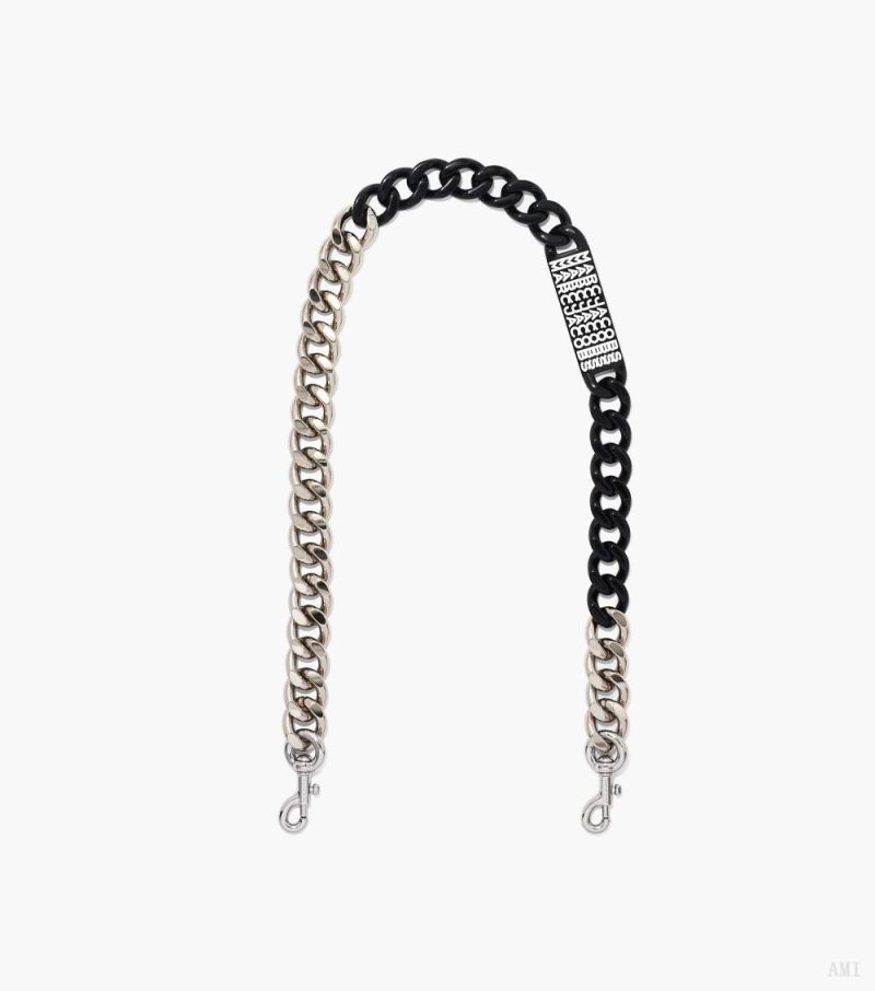 Marc Jacobs | The Barcode Chain Shoulder Strap - Nickel/Black - Click Image to Close