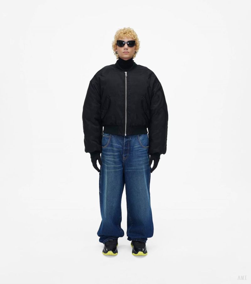 Marc Jacobs | The Cropped Bomber - Black - Click Image to Close