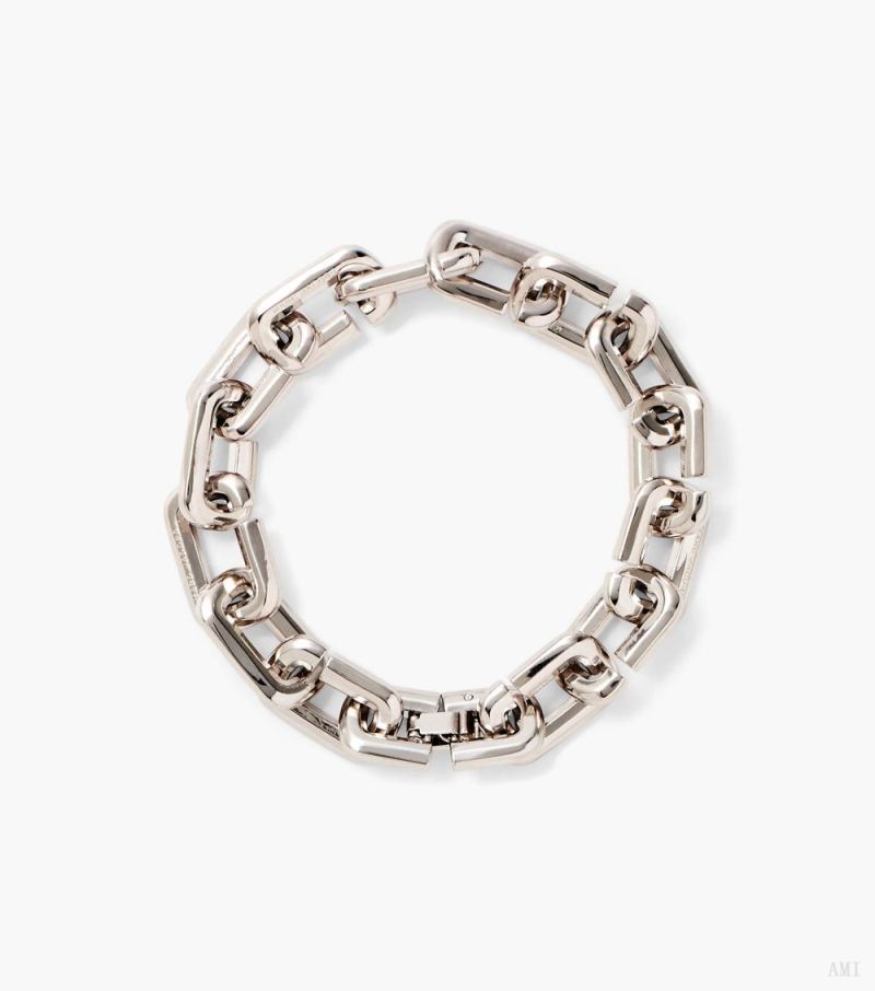 Marc Jacobs | The J Marc Chain Link Bracelet - Silver - Click Image to Close